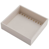 Organizador para Colares e Correntes Retangular com 11 Ganchos Masutti Copati Bege